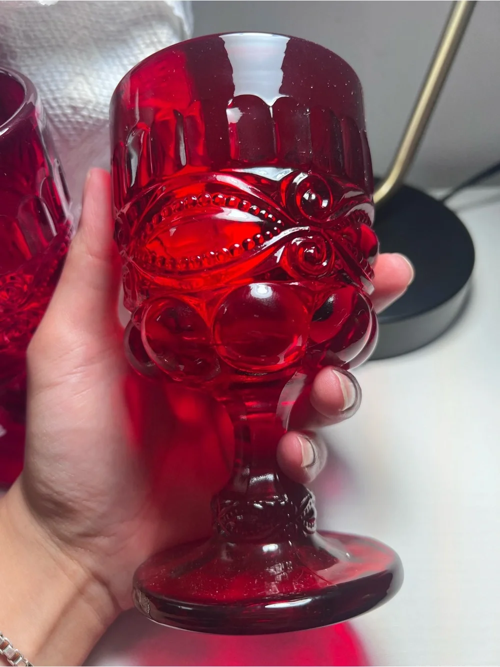 Ruby Red Vintage  Mosser or L.G. Wright 